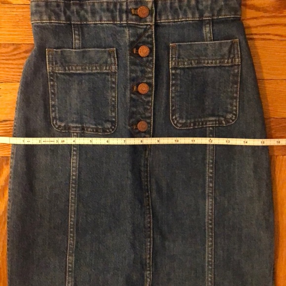 Madewell Dungaree Denim Dress Size 0 - Picture 9 of 11